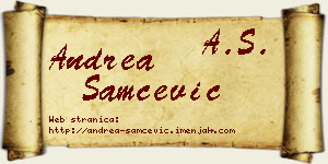 Andrea Samčević vizit kartica